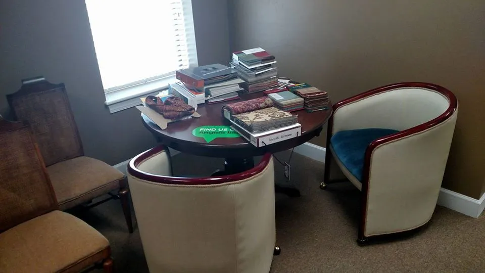 Fabric Samples On Table — Tallahassee, FL — Jones Upholstery LLC