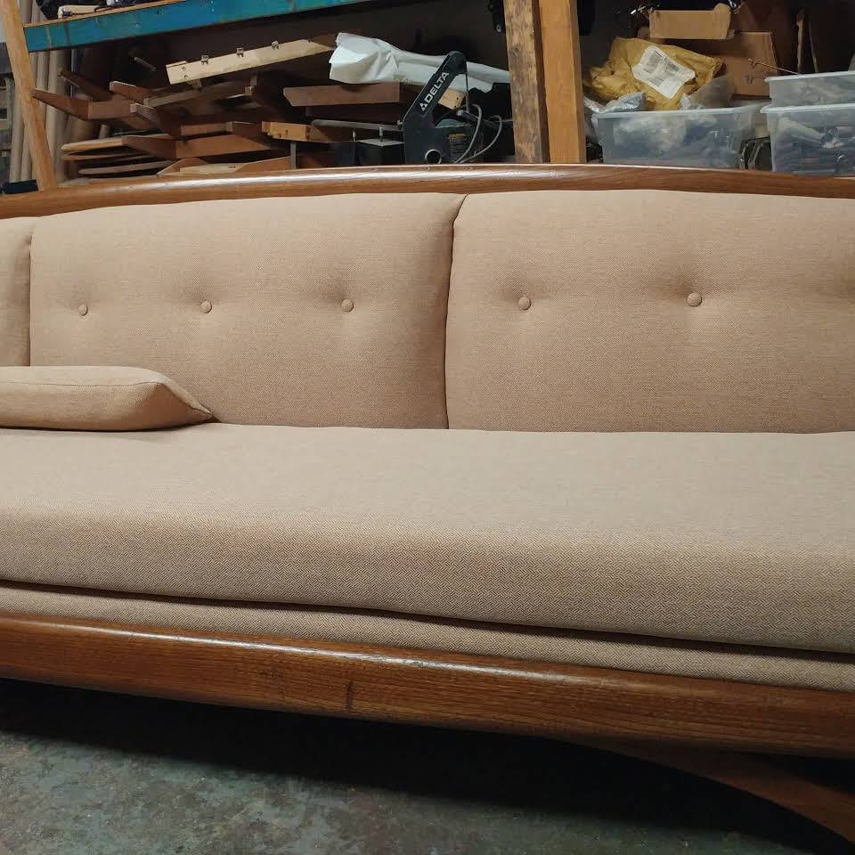 Upholstery Fabric On Brown Sofa — Tallahassee, FL — Jones Upholstery LLC
